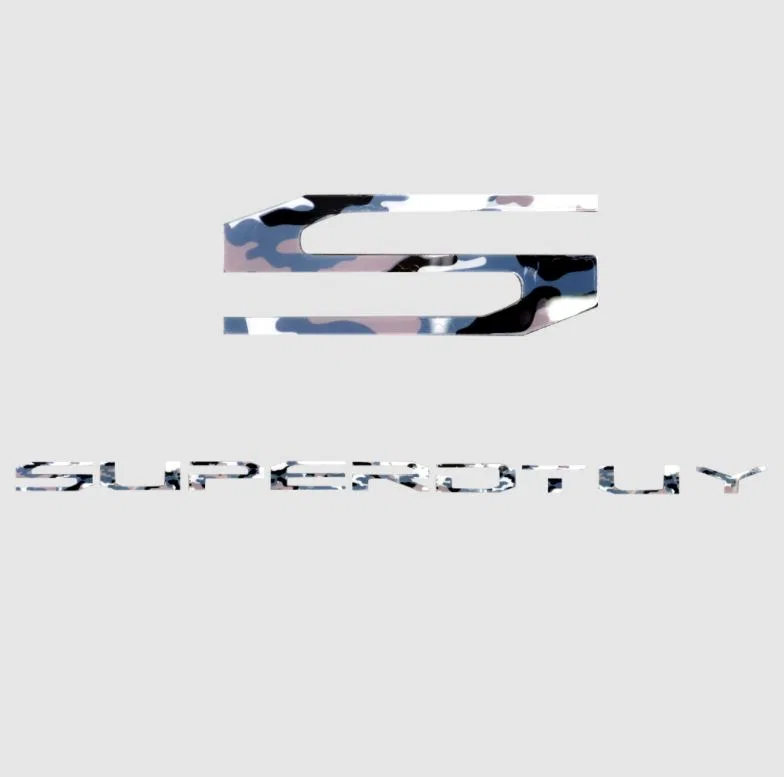 264381WC – RECON ACCESS Emblem, S And Super Duty Logo Hood/ Tailgate/ Interior White Camo Pattern Matte Acrylic